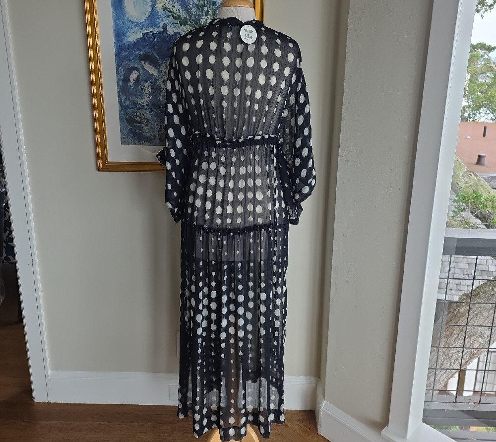 NWT Malia Mills Demi Caftan Urban Dot Noir - Picture 3 of 15